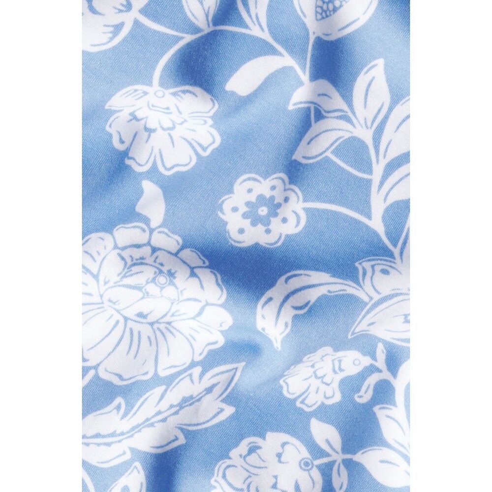 Lake Pajamas Pima Ruffle Nightgown Blue Floral XXL - Picture 3 of 5
